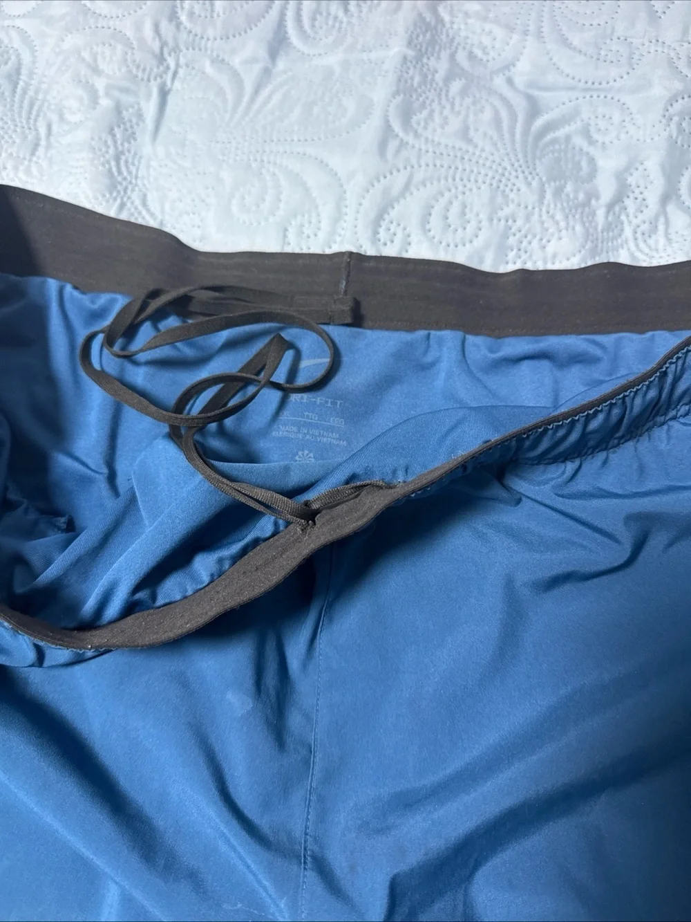 Nike Teal-Blue Training Shorts with White Label B3